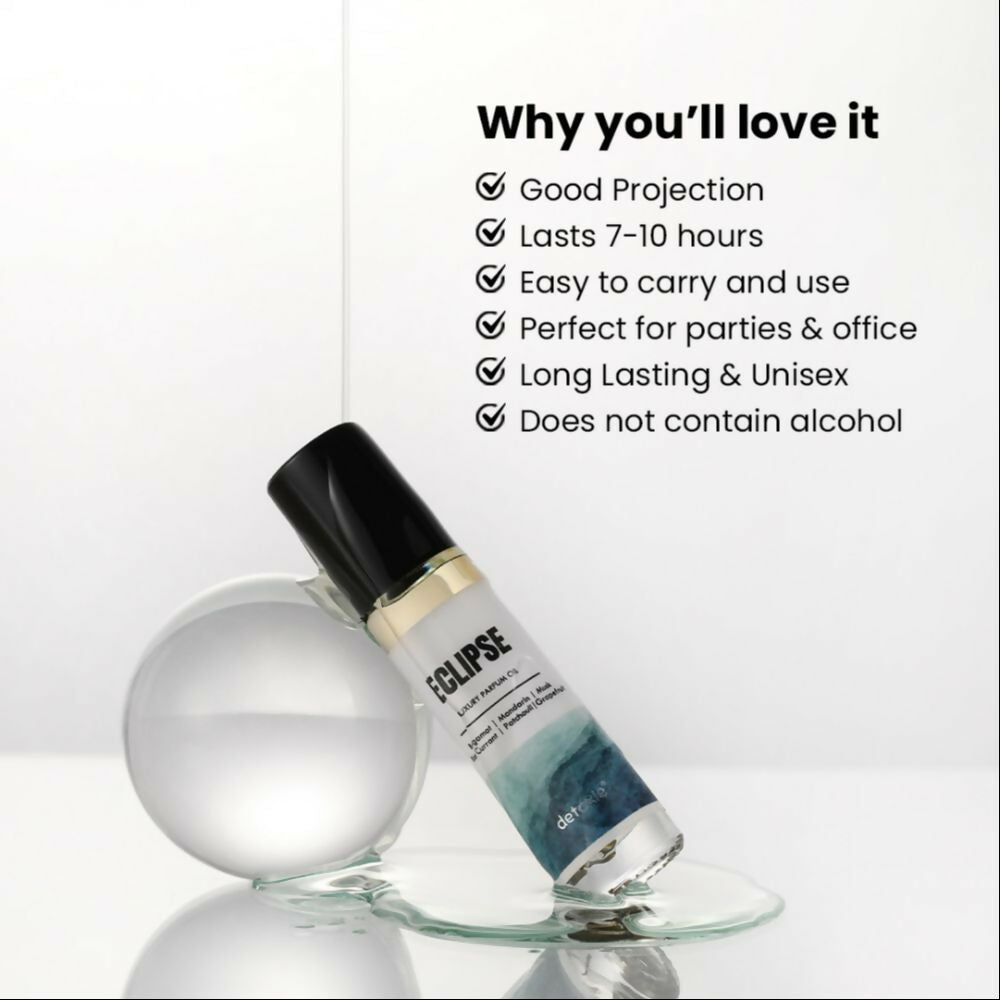 Detoxie Eclipse - Luxury Parfum Oil (Attar) Non-Alcoholic | Grocsy