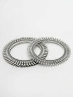 NVR Women's Set of 4 Silver-Plated German Silver Oxidised Bangles