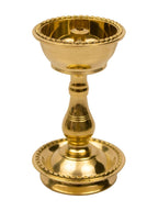 Spillbox Gold-Toned Brass Udupi Nanda Stand Diya Pooja Essential | Grocsy