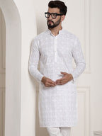 Sojanya Printed Chikankari Kurta | Grocsy