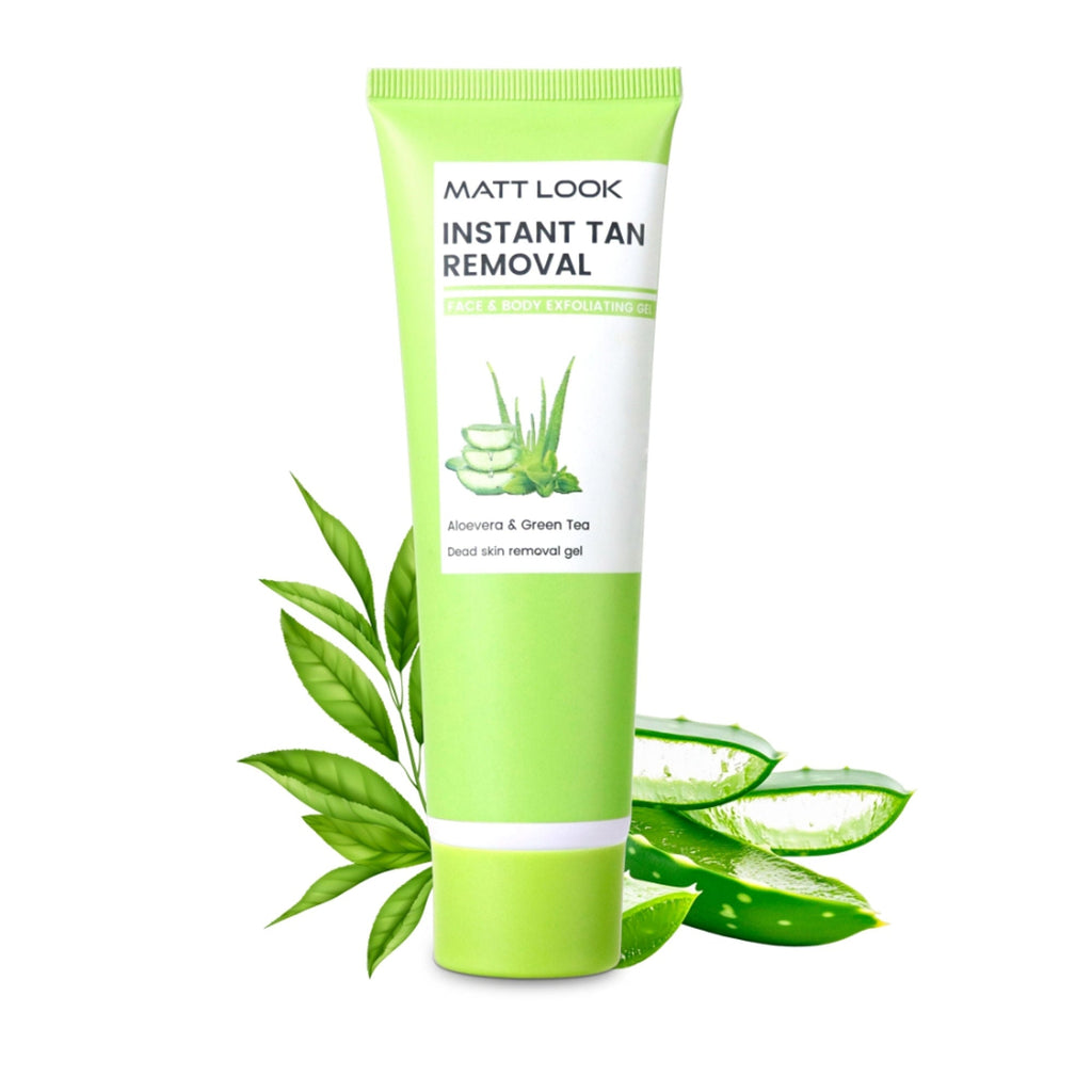 Matt Look Instant Tan Removal With Aloevera & Green Tea | Grocsy