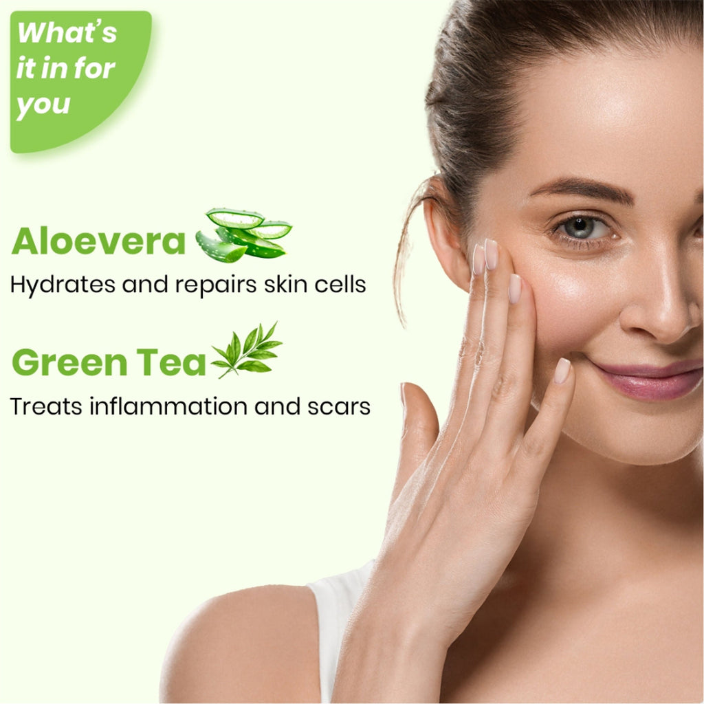 Matt Look Instant Tan Removal With Aloevera & Green Tea | Grocsy