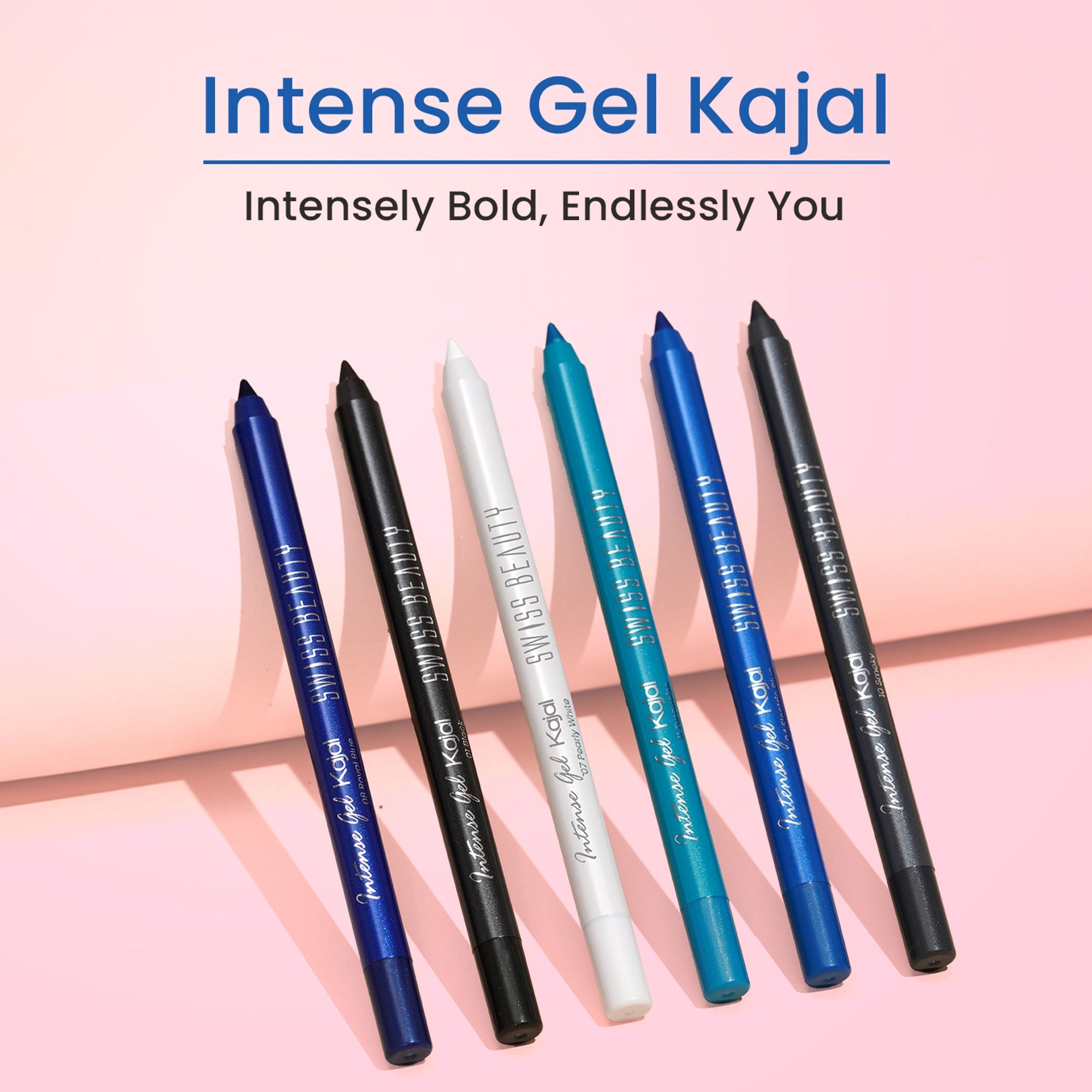 Swiss Beauty Intense Gel Kajal 12-Hour Stay Smudge-Proof with Sharpener - 8904325004380_10smoky | Grocsy