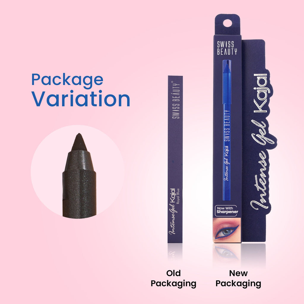 Swiss Beauty Intense Gel Kajal 12-Hour Stay Smudge-Proof with Sharpener - 8904325004434_08royalblue | Grocsy
