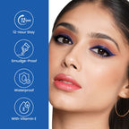 Swiss Beauty Intense Gel Kajal 12-Hour Stay Smudge-Proof with Sharpener - 8904325004441_11turquoise | Grocsy