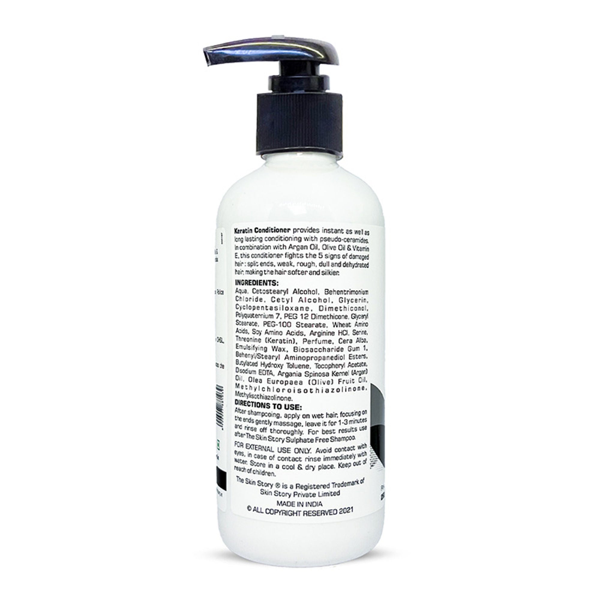The Skin Story Sulphate Free Keratin Conditioner For Coloured Dry Frizzy Damaged Hair With Vitamin E | Grocsy