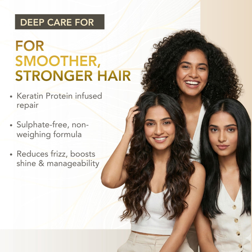 The Skin Story Sulphate Free Keratin Conditioner For Coloured Dry Frizzy Damaged Hair With Vitamin E | Grocsy