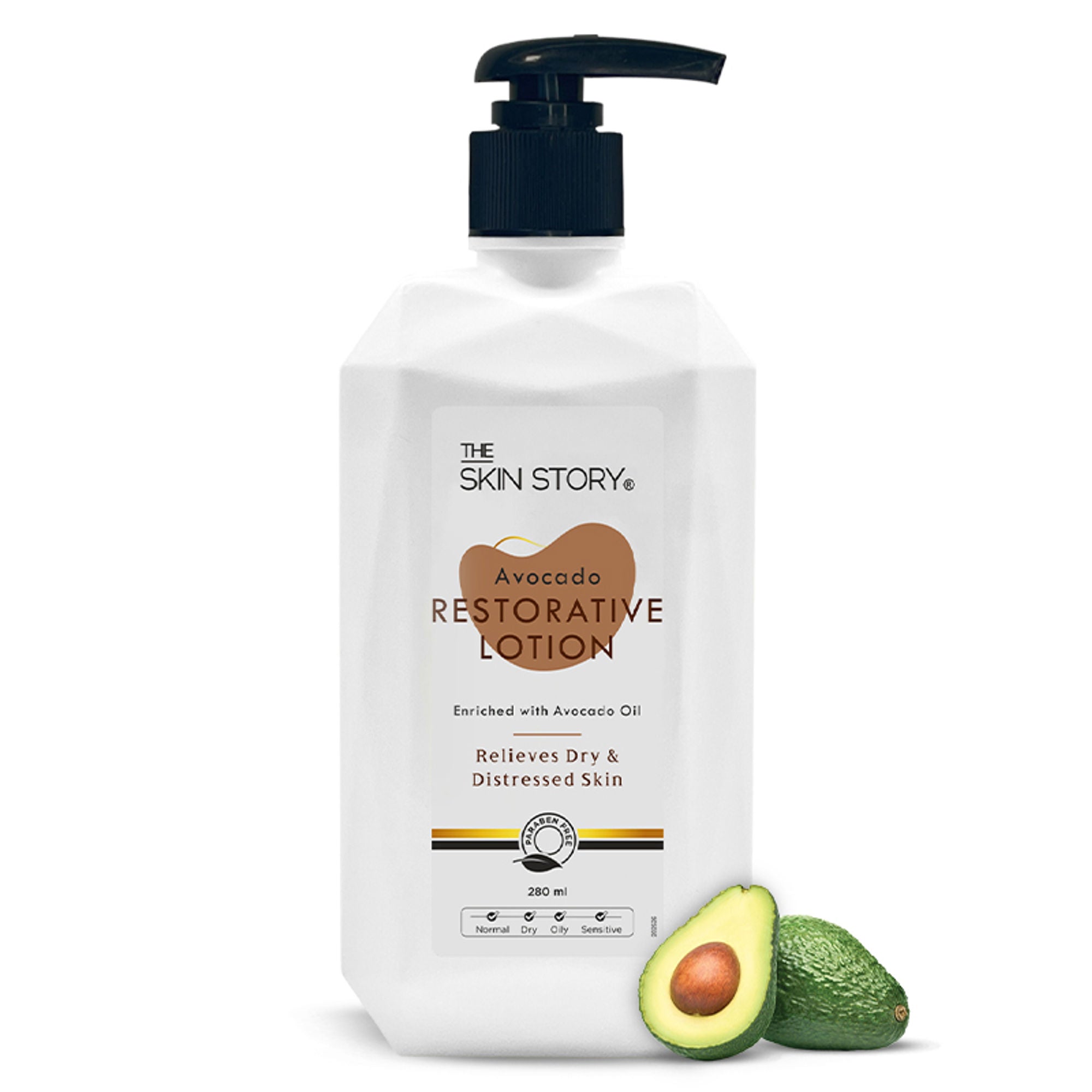 The Skin Story Avocado Moisturizing & Brightening Body Lotion For Dry Skin - Shea Butter Niacinamide | Grocsy