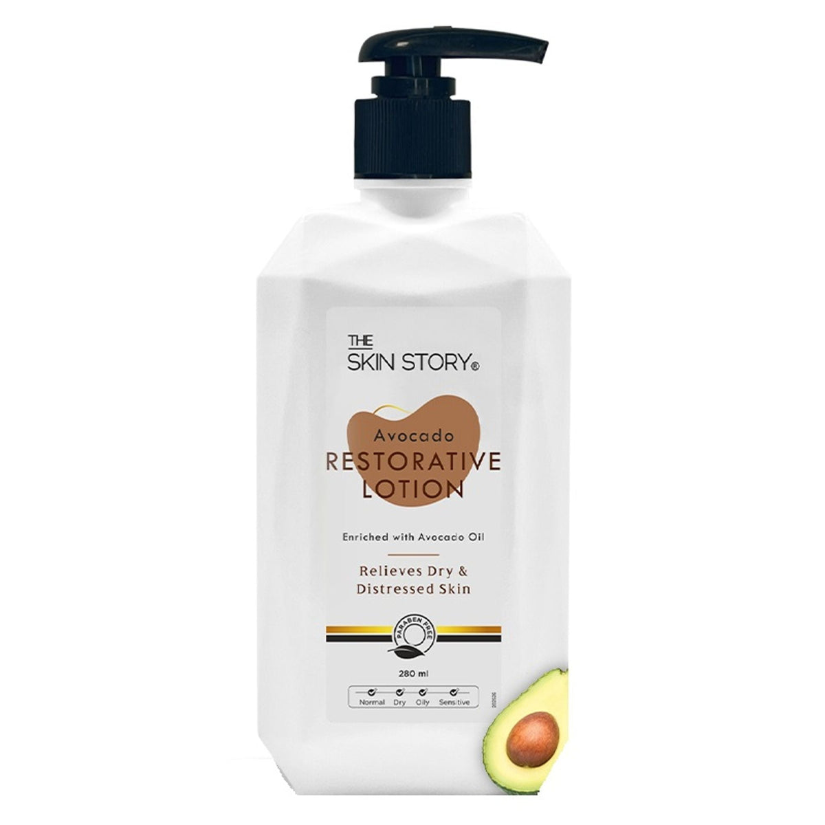The Skin Story Avocado Moisturizing & Brightening Body Lotion For Dry Skin - Shea Butter Niacinamide | Grocsy