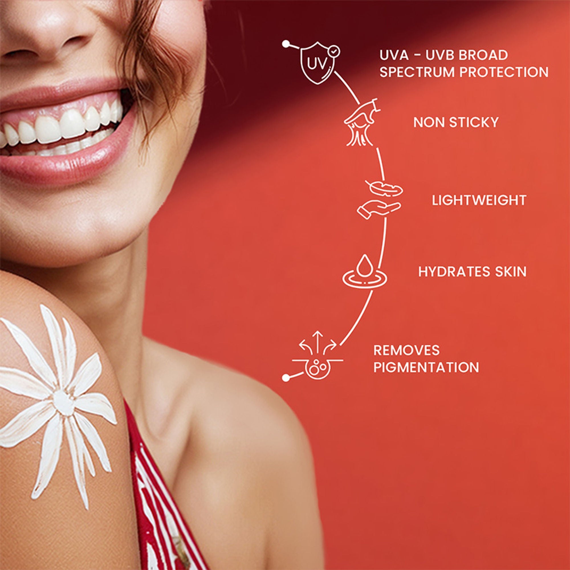 The Skin Story Beetroot Glowing Skin Face Sunscreen SPF 30 PA++ For Sun Tan Dark Spots Pigmentation | Grocsy