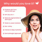 The Skin Story Beetroot Glowing Skin Face Sunscreen SPF 30 PA++ For Sun Tan Dark Spots Pigmentation | Grocsy