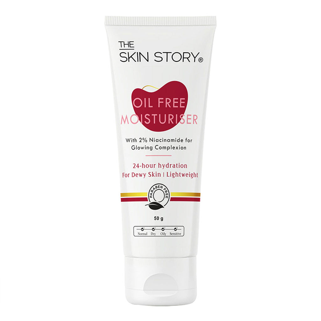 The Skin Story Oil Free Face Moisturizer For Oily Acne Prone Skin Hydrates Adds Glow - Niacinamide | Grocsy