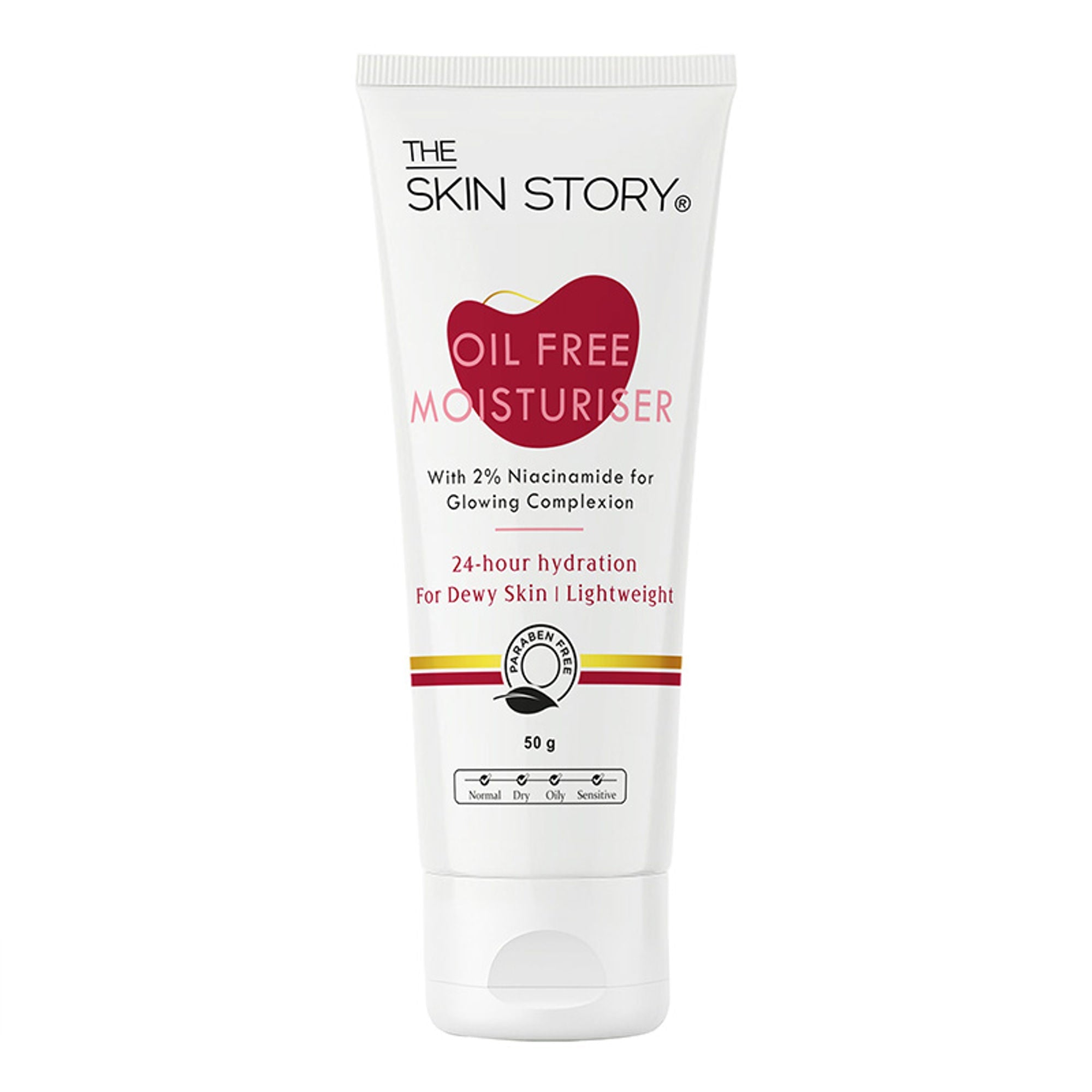 The Skin Story Oil Free Face Moisturizer For Oily Acne Prone Skin Hydrates Adds Glow - Niacinamide | Grocsy