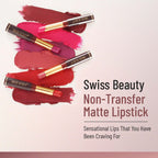 Swiss Beauty Non-Transfer Matte Lipstick - 26 Sand Rose | Grocsy