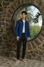 Torque Teal Blue Shacket by Hilo Design | Grocsy