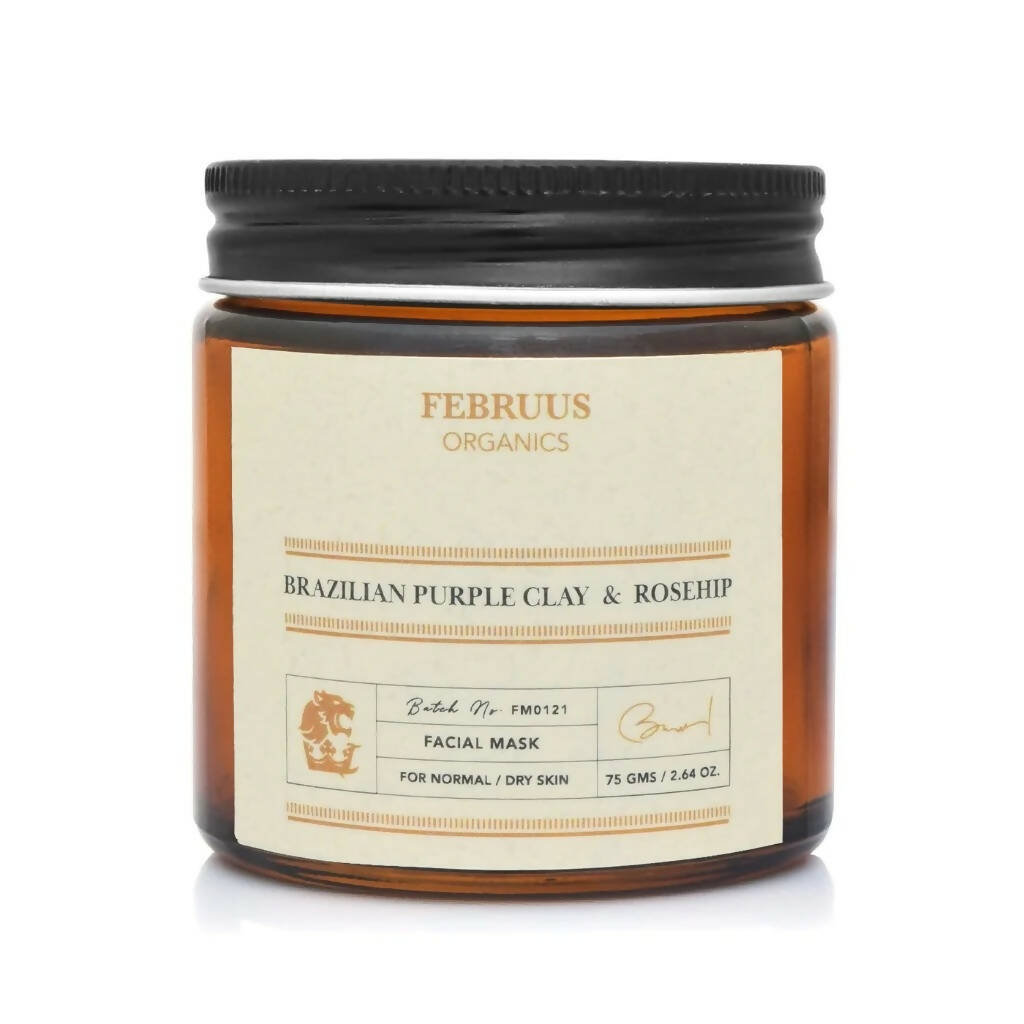 Februus Organics Brazilian Purple Clay & Rosehip Facial Pack | Grocsy