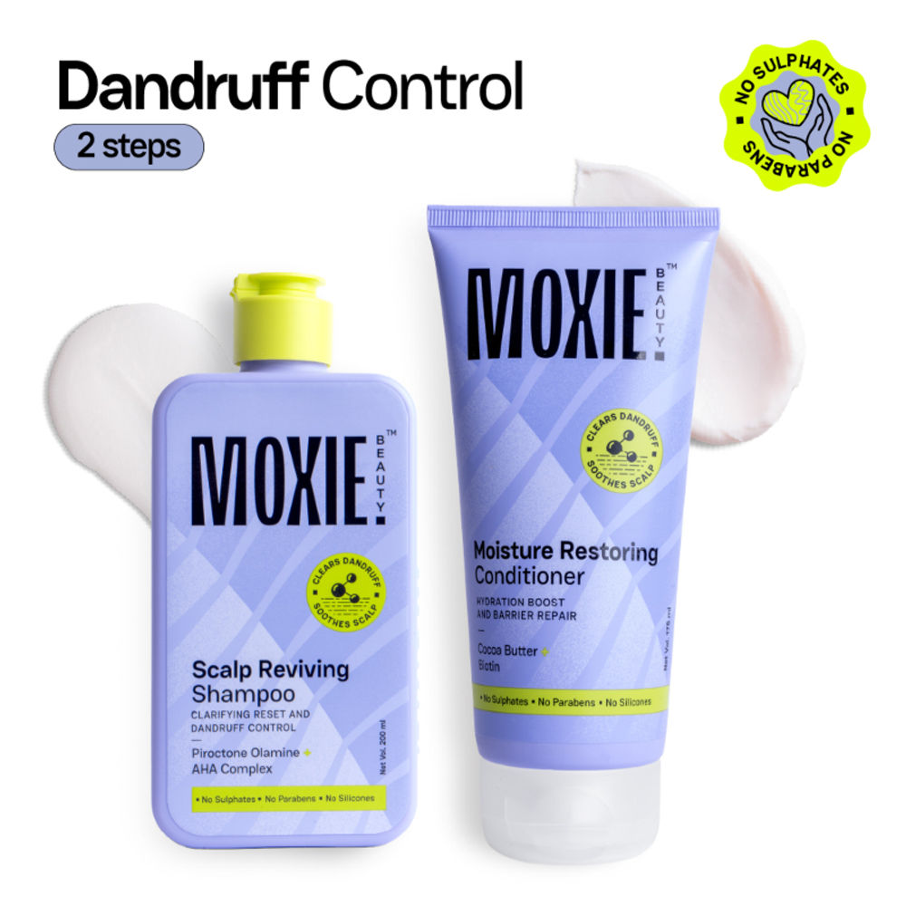 Moxie Beauty Anti-Dandruff Scalp SOS Wash Duo - Shampoo & Conditioner | Grocsy
