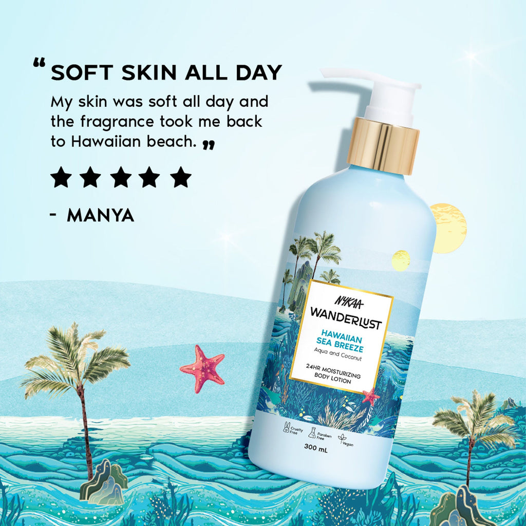 Wanderlust Moisturizing Body Lotion - Hawaiian Sea Breeze | Grocsy