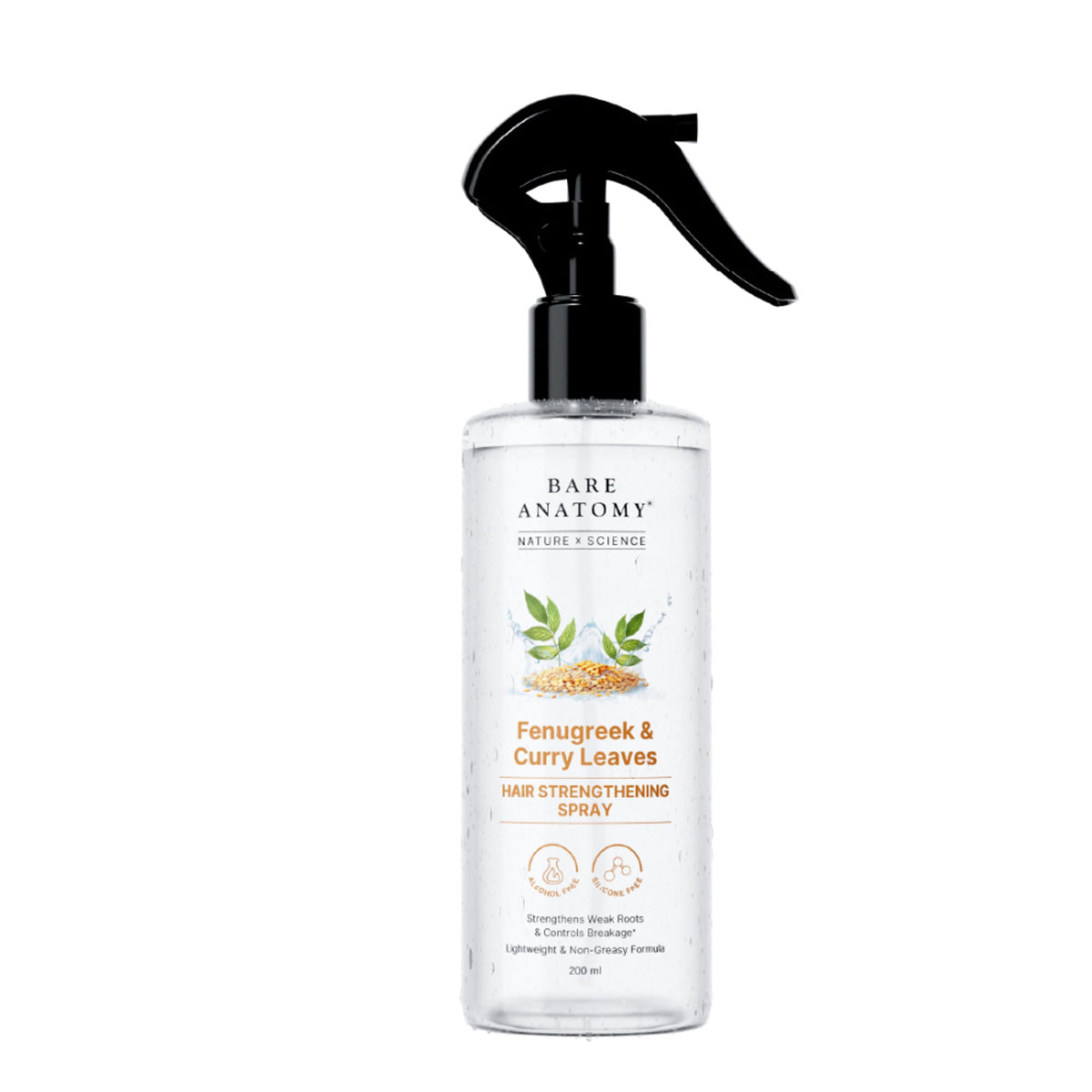 Bare Anatomy Nature x Science Fenugreek and Curry Leaves Hair Strengthening Spray | Grocsy