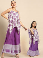 Sangria Women Bandhani Printed Pure Cotton Kurti with Palazzos | Grocsy