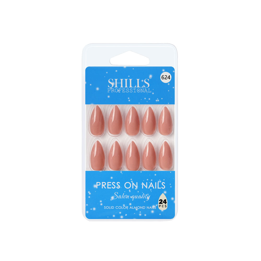 Shills Professional Reusable Press On Nails Almond - SPN624 | Grocsy