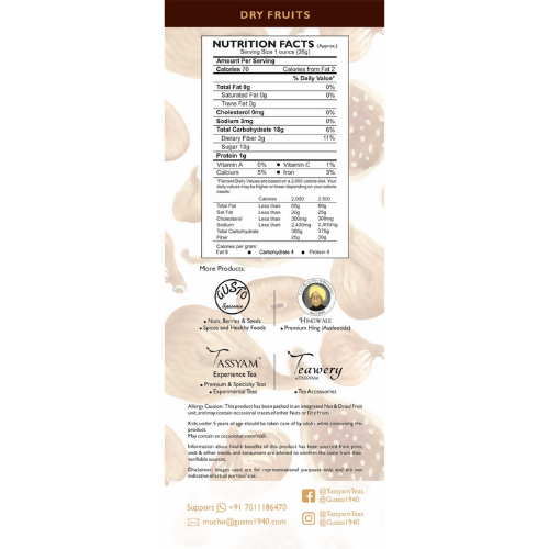 Tassyam Organics Premium Dried Figs - Box | Grocsy