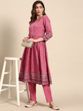 All About You Women Floral Printed Regular Kurta with Trouser | Grocsy
