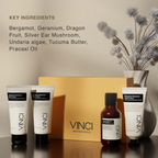 Vinci Botanicals Bergamot Geranium Bath and Body Quad Set | Grocsy