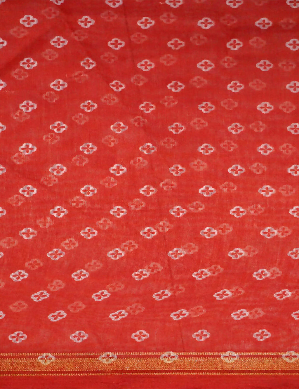 Shades Of Red Floral Design Semi Chanderi Saree By Gayathri Reddy Designer Studio | Grocsy