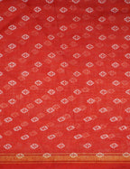 Shades Of Red Floral Design Semi Chanderi Saree By Gayathri Reddy Designer Studio | Grocsy