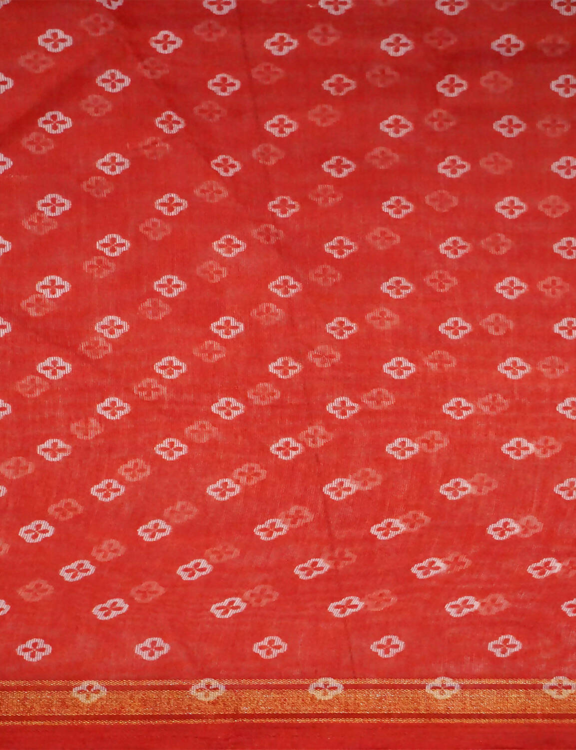 Shades Of Red Floral Design Semi Chanderi Saree By Gayathri Reddy Designer Studio | Grocsy