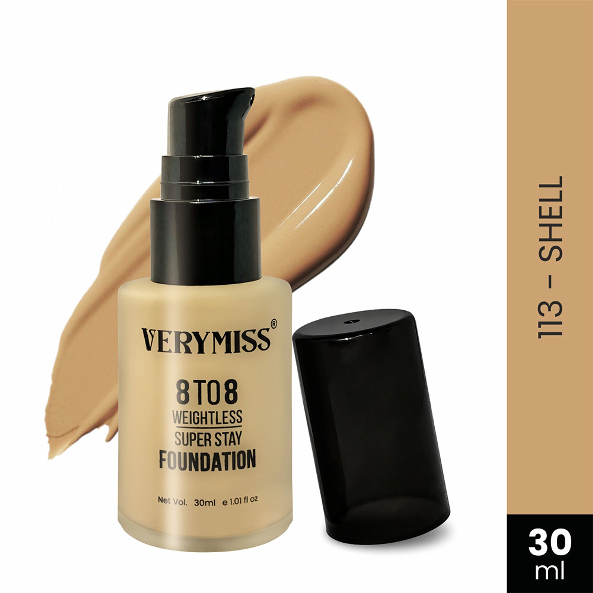 VERYMISS 8 To 8 Weightless Super Stay Foundation - 113 Shell | Grocsy