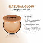 VERYMISS Natural Glow Compact Powder - 02 Light Beige | Grocsy