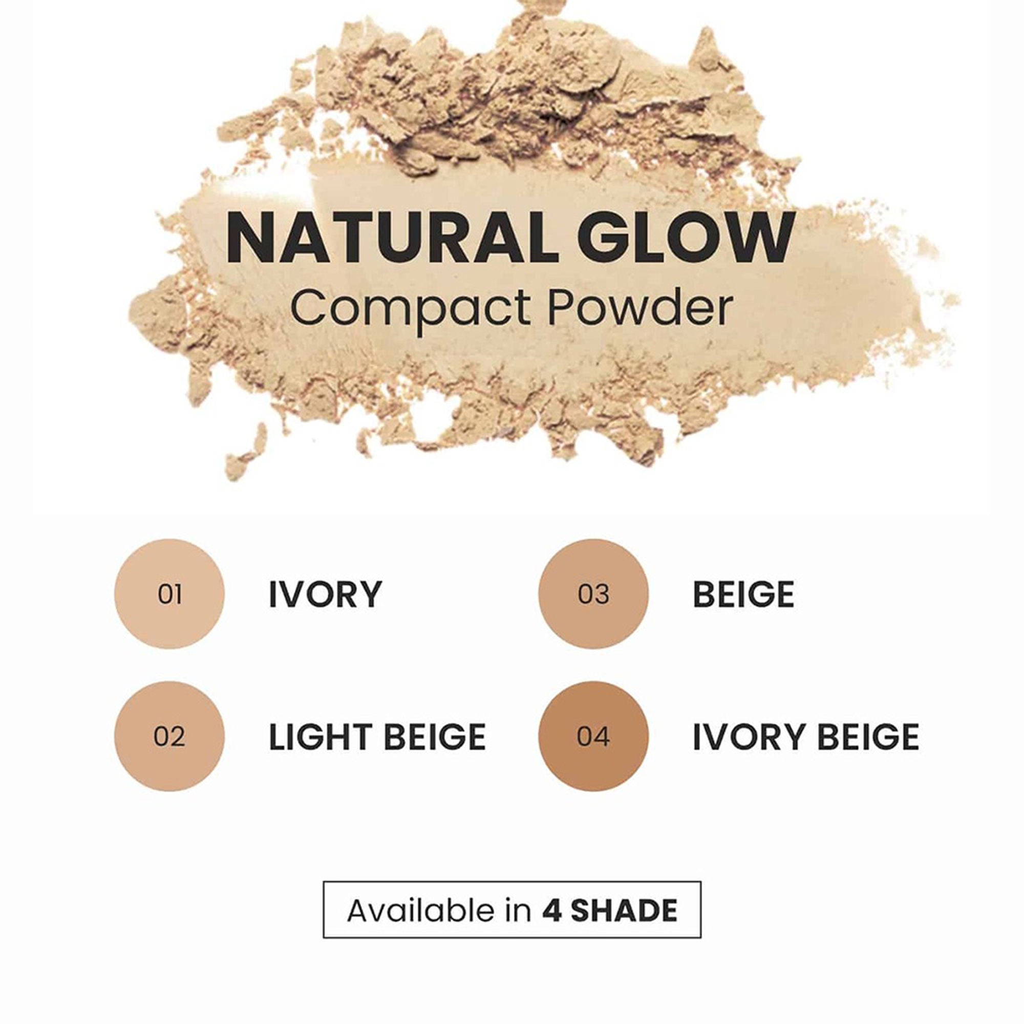 VERYMISS Natural Glow Compact Powder - 02 Light Beige | Grocsy
