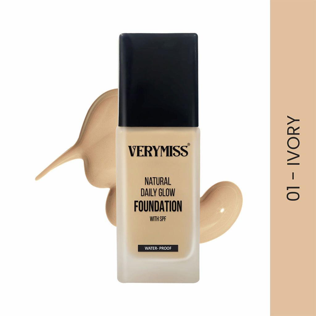 VERYMISS Natural Glow Daily Wear Foundation - 01 Ivory | Grocsy