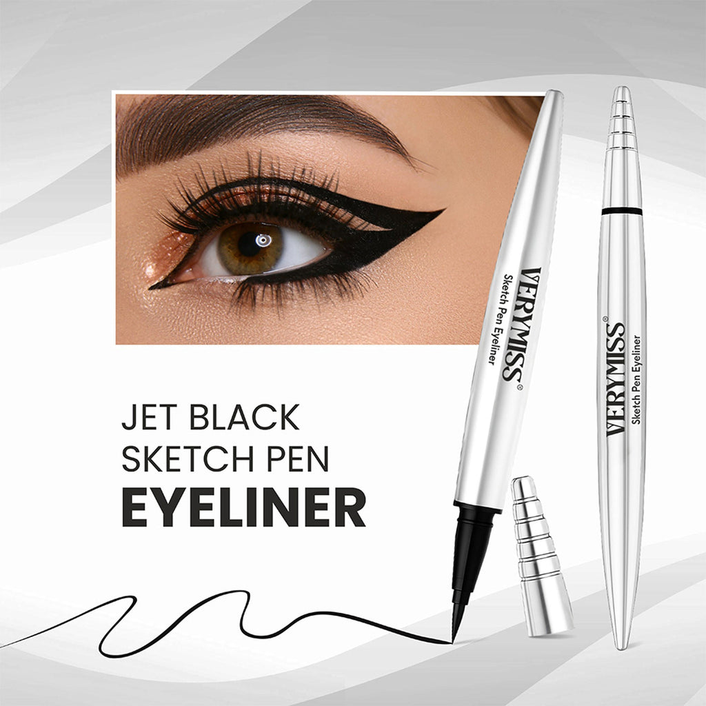 VERYMISS Jet Black Sketch Pen Eyeliner | Grocsy