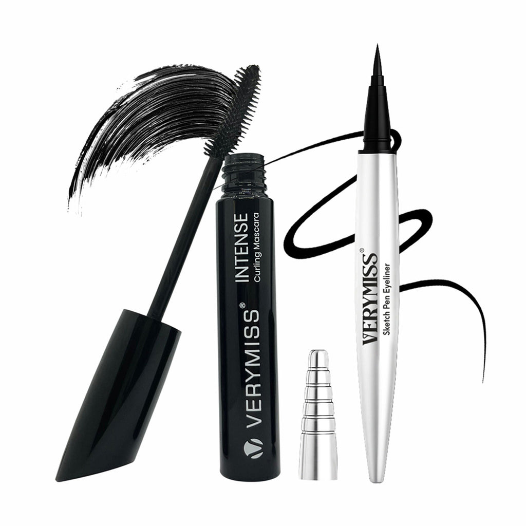 VERYMISS Waterproof Pen Eyeliner + Mascara Combo Set | Grocsy