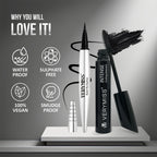 VERYMISS Waterproof Pen Eyeliner + Mascara Combo Set | Grocsy