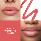Makeup Revolution Satin Kiss Lip Liner - White Wedding Nude | Grocsy