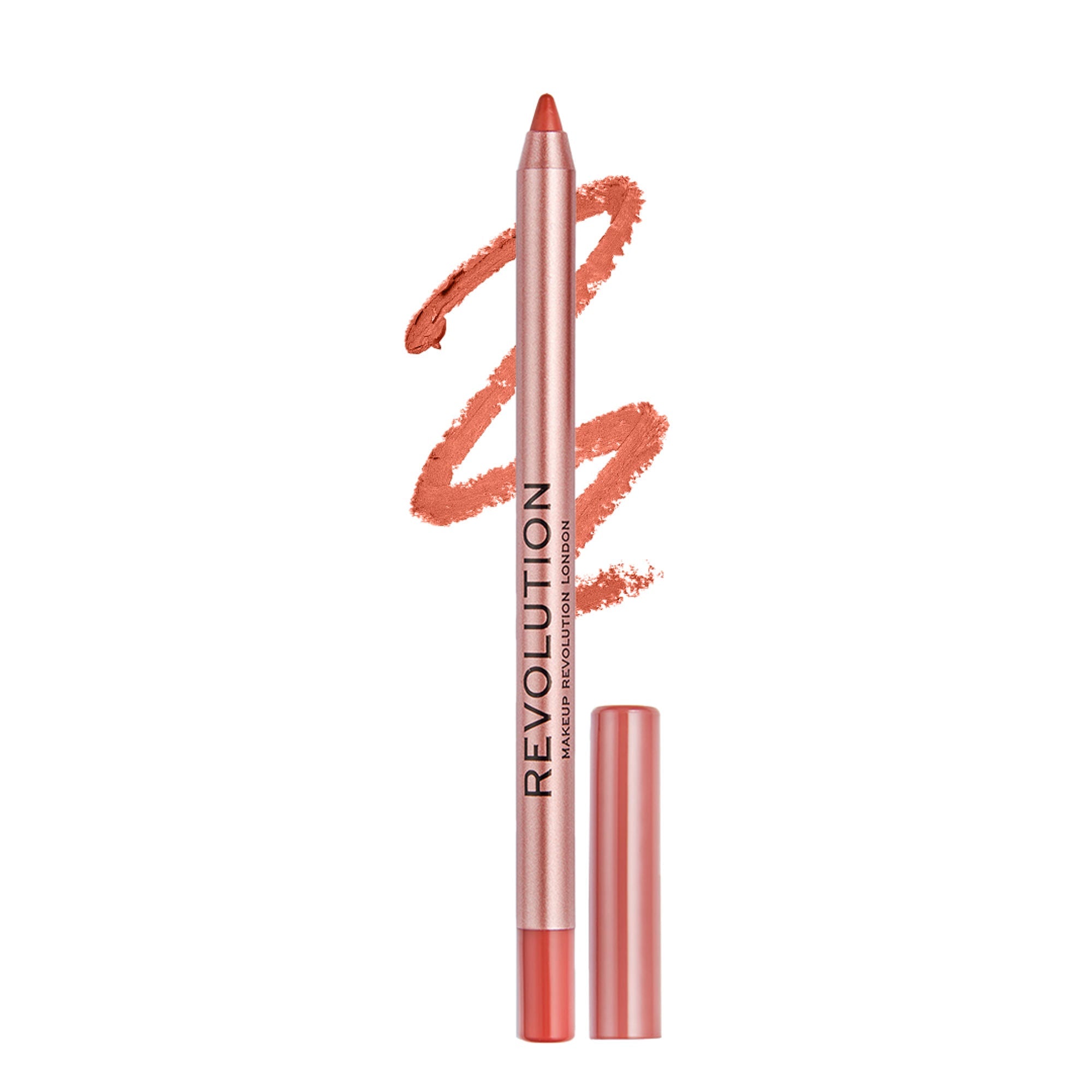 Makeup Revolution Satin Kiss Lip Liner - Fling Deep Nude | Grocsy