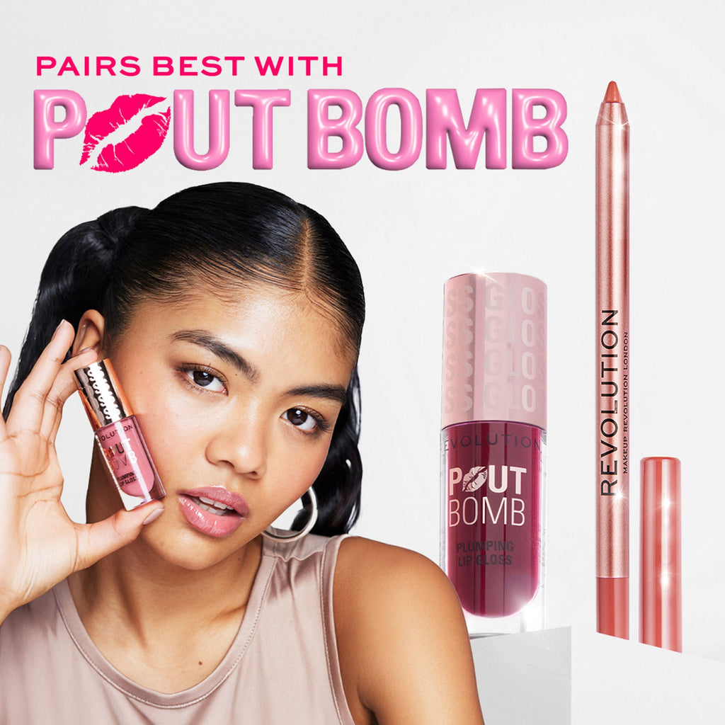 Makeup Revolution Satin Kiss Lip Liner - Fling Deep Nude | Grocsy