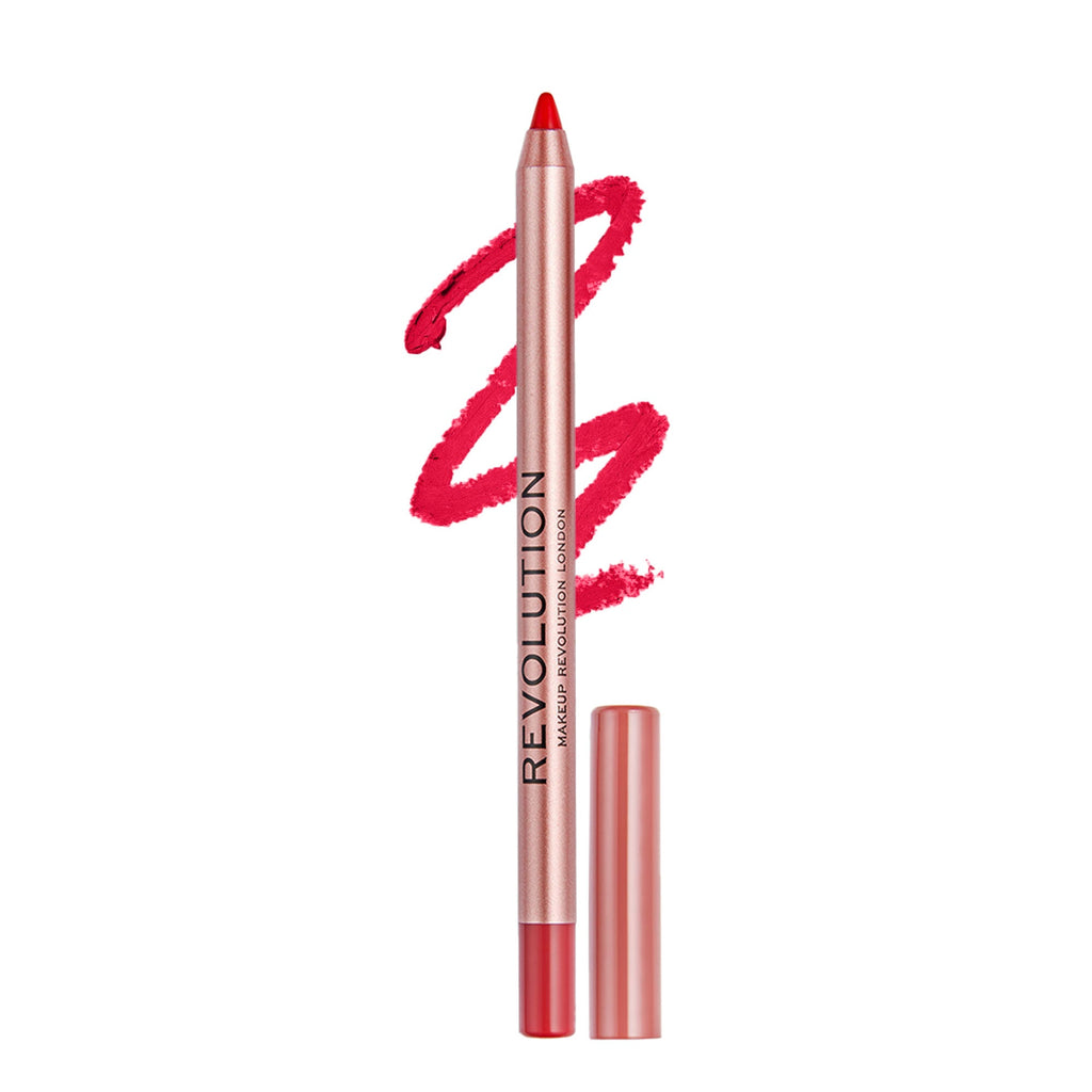 Makeup Revolution Satin Kiss Lip Liner - Ruby Red | Grocsy