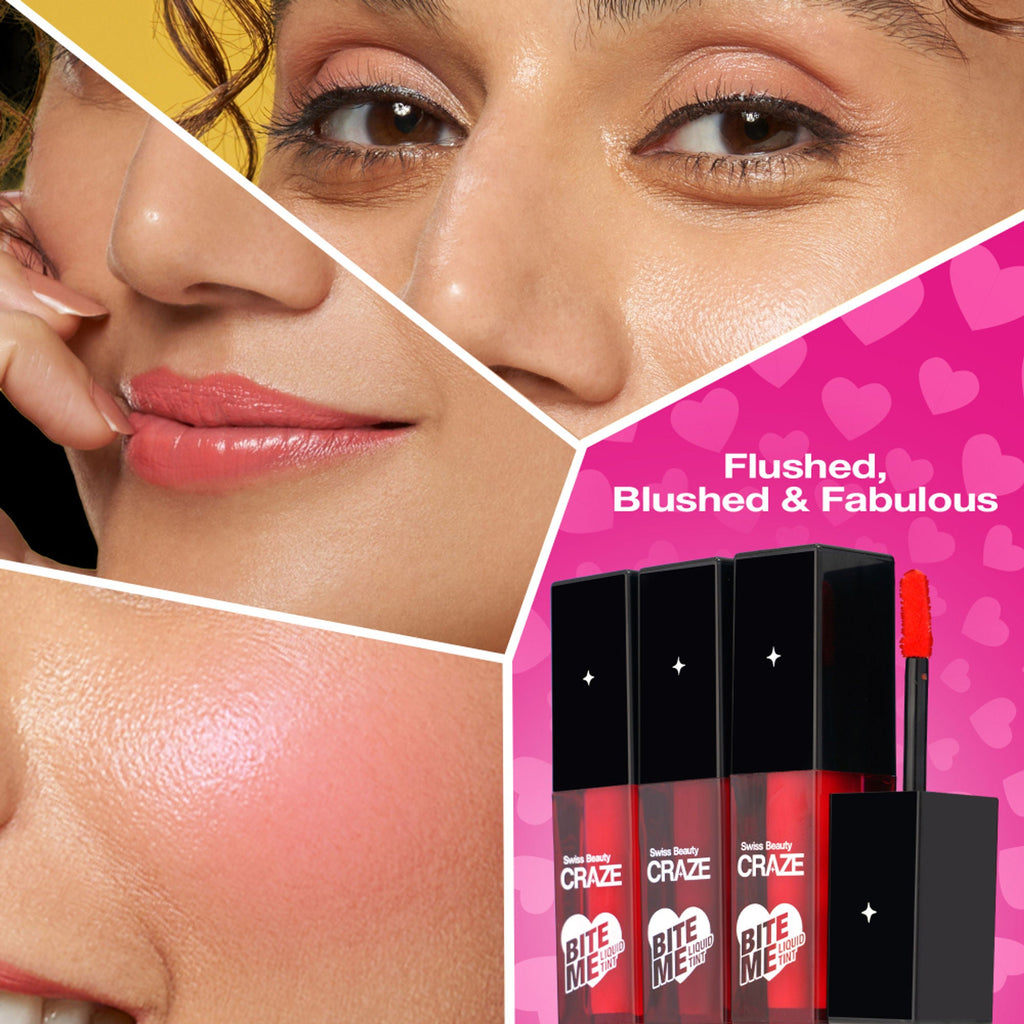 Swiss Beauty CRAZE Bite Me Liquid Tint - 3 Baddie Berry | Grocsy