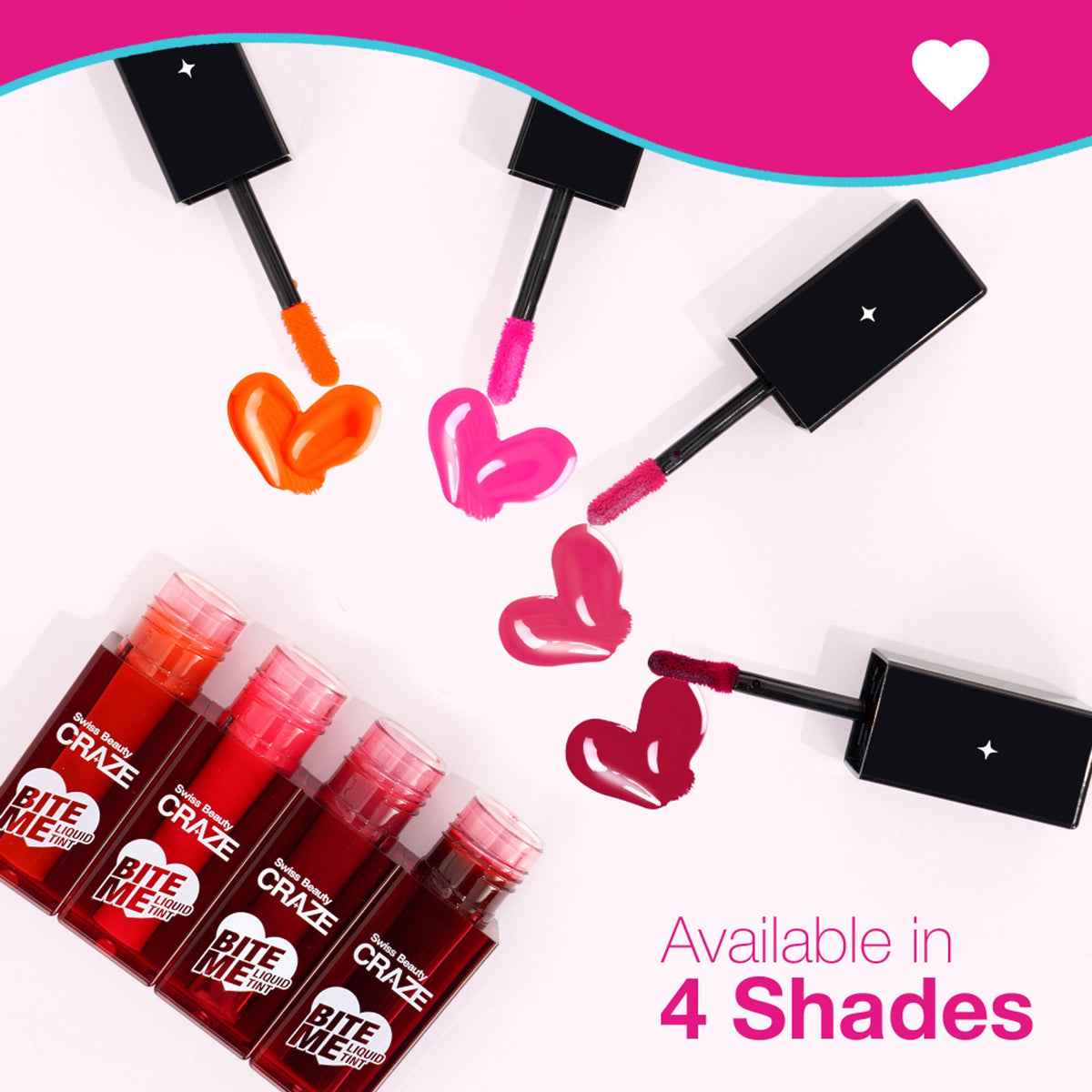 Swiss Beauty CRAZE Bite Me Liquid Tint - 3 Baddie Berry | Grocsy