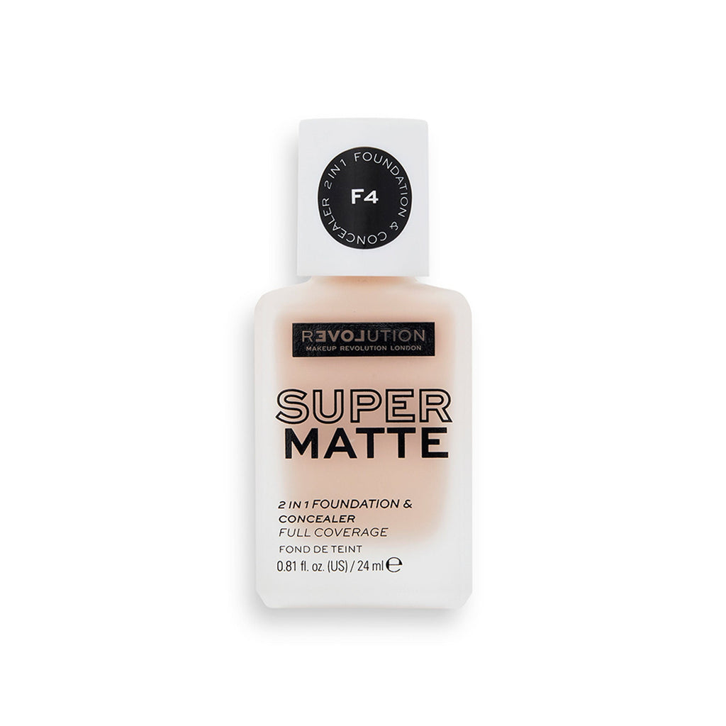 Makeup Revolution Relove Supermatte Foundation - F4 | Grocsy