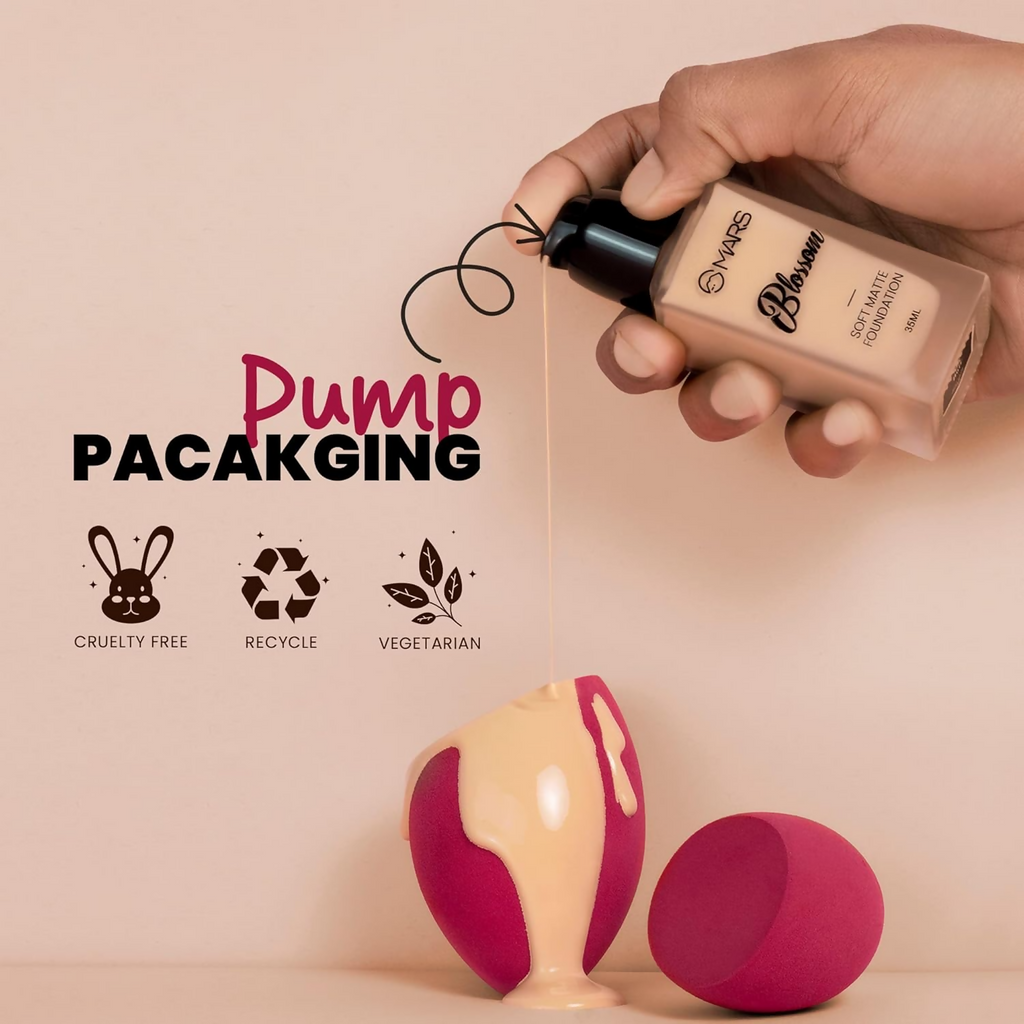 MARS Cosmetics Blossom Soft Matte Full Coverage Foundation - 03 Warm Nude | Grocsy