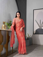 Tikhi Imli Striped Chiffon Ready to Wear Saree | Grocsy