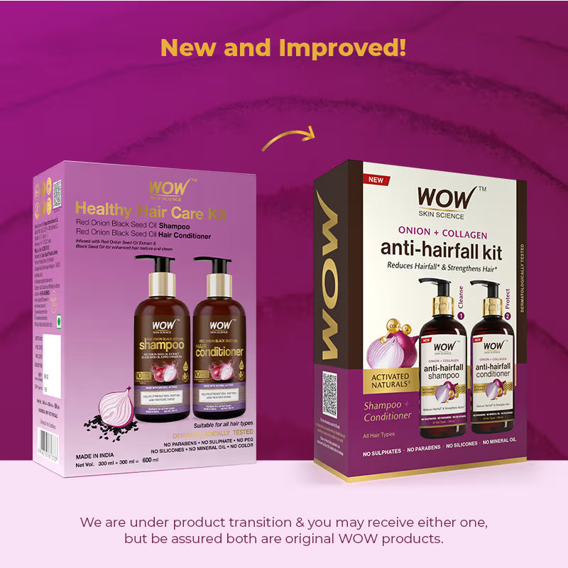 Wow Skin Science Apple Cider Vinegar Shampoo and Hair Conditioner Combo | Grocsy