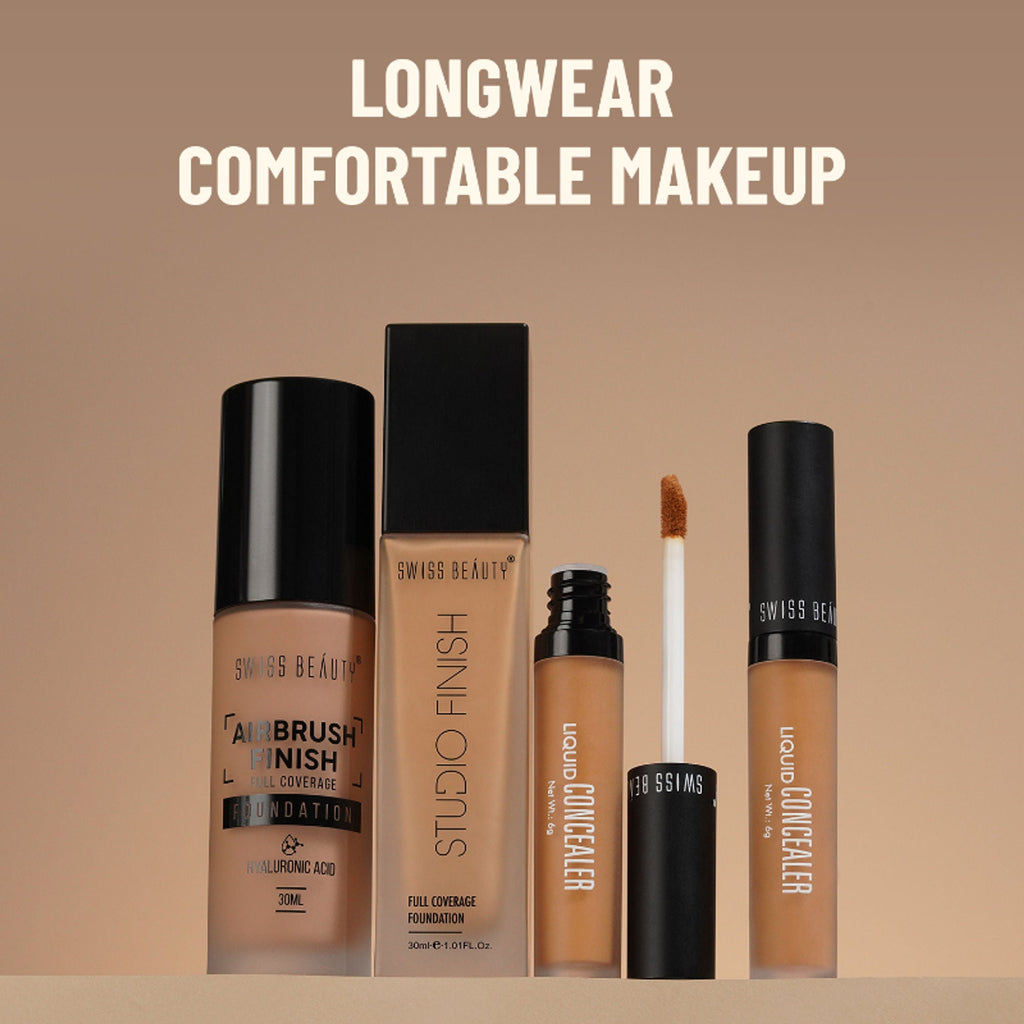 Swiss Beauty Studio Finish Full Coverage Foundation - Ivory Rose | Grocsy