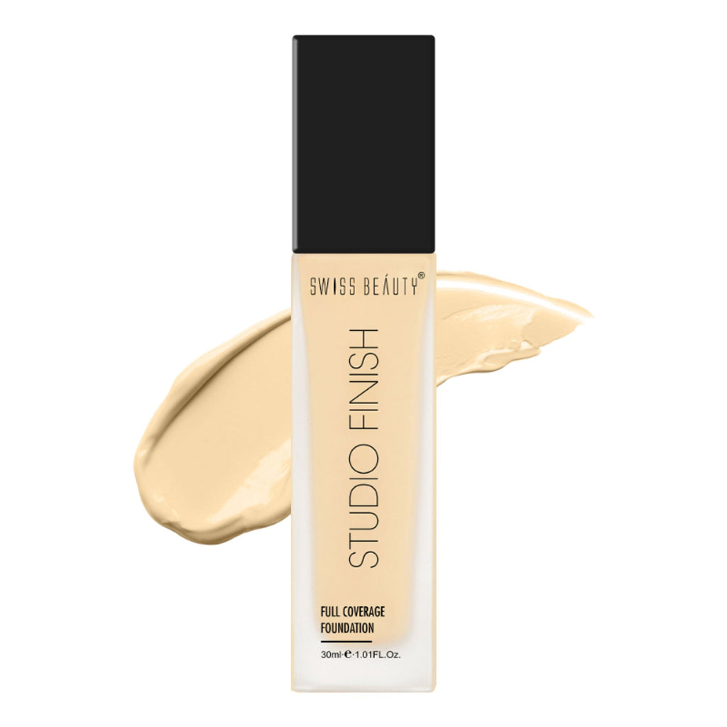 Swiss Beauty Studio Finish Full Coverage Foundation - Ivory Fair | Grocsy